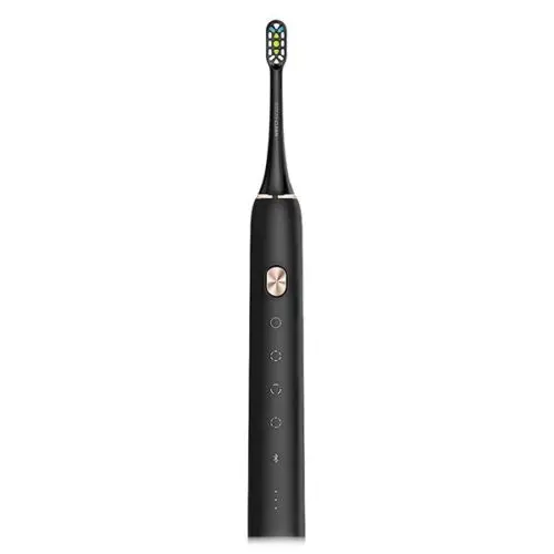 Soocas X3 звуковая электрическая зубная щетка USB перезаряжаемая модернизированная Водонепроницаемая ультра звуковая автоматическая зубная щетка Сменная головка щетки - Цвет: Black
