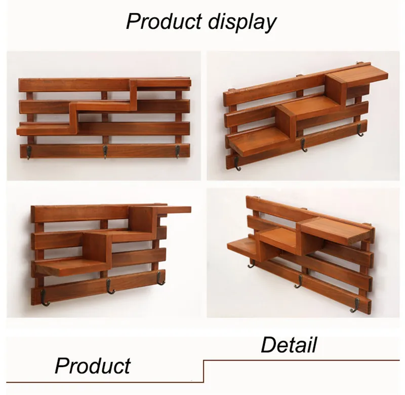 Настенная вешалка, деревянные стеллажи для хранения, коробка для хранения ключей, подвесной чехол для хранения телефона, деревянная полка, вешалка для хранения одежды и шляп