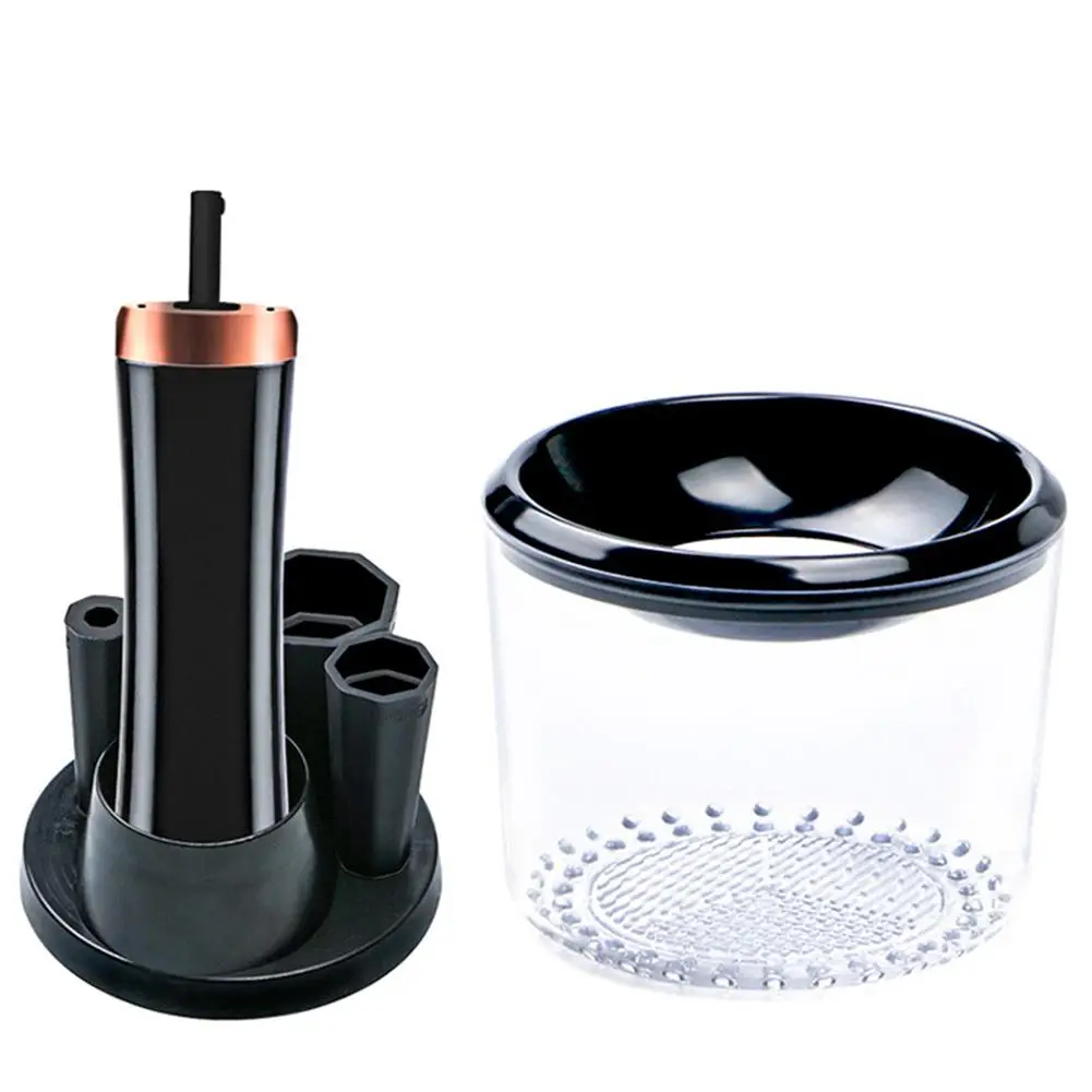 

New Upgraded Product 13000-16000 R/min Non-slip Design USB Charging Makeup Brush Cleaner UV Sterilizer With 4 Silicone Sleeve