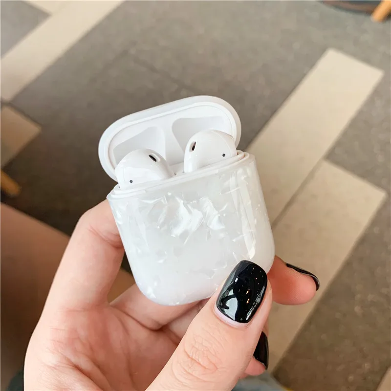 Абстрактный мраморный узор для Apple Airpods чехол для наушников Slicone чехол для Airpods аксессуары роскошный ракушка корпусы гарнитурные - Цвет: Style 7