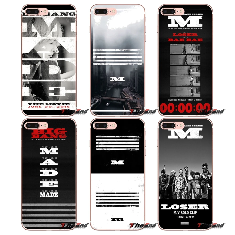 Силиконовый чехол KPOP BIGBANG с логотипом для iPhone X 4 4S 5 5S 5C SE 6 S 7 8 плюс samsung Galaxy J1 J3 J5 J7 A3