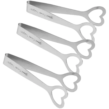 

Gift Food Heart Shape Cake Tongs Kitchen Tools Wedding Favors Clips For Sugar Stainless Steel Ice