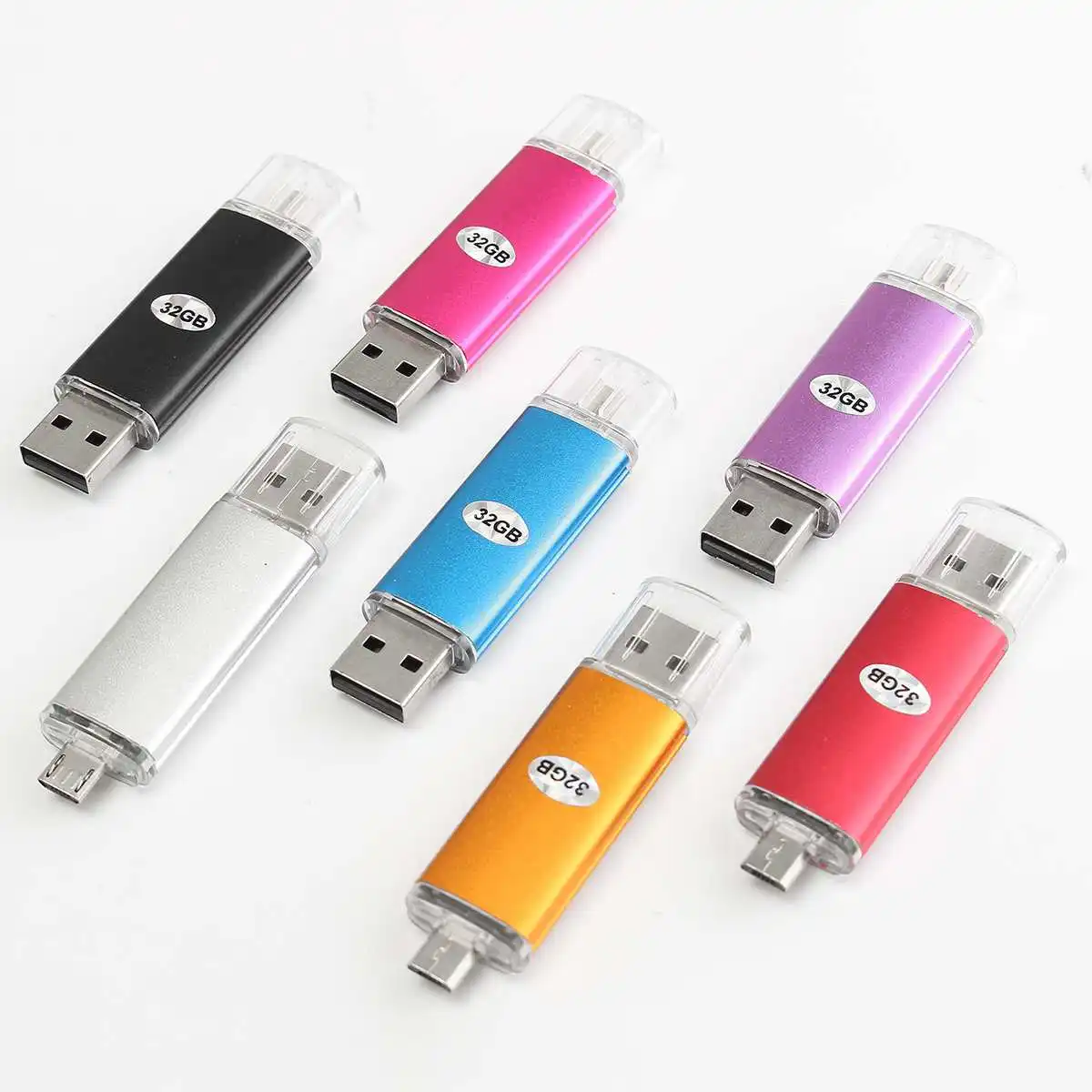 32 Гб 2 в 1 Micro флеш-диск USB 2,0 памяти Micro usb-накопитель OTG функция для смартфона и компьютера