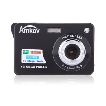 

Amkov HD Digital Camera 18MP 2.7" TFT 8x Zoom Smile 1280 * 720 Capture Anti-shake Video Camcorder