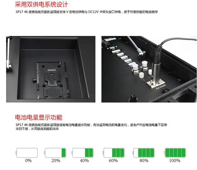 Bestview SP17 монитор HDMI и 3G-SDI для кинокамеры 17," вещательный экран с портативной коробкой