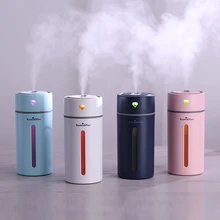 Newest Diamond Cup Ultrasonic Humidifier Air Purifier with LED Lights 250ML Mini USB Nebulizer Car Aroma Diffuser Mist Maker gxz energy bottle usb ultrasonic humidifier 1200mah battery led lights air humidifiers mist maker mini home cup air purifier