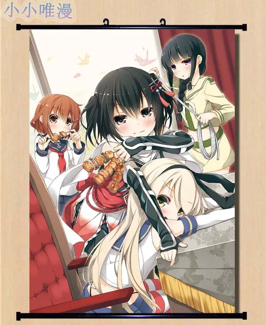kantai collection HD Print Anime Wall Poster Scroll Room Decor
