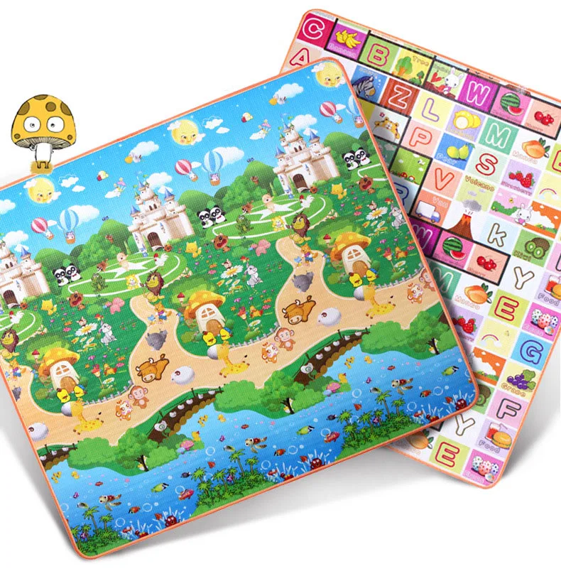 2 Sides Baby Play Mat Foam Environmental Letters Early Educational Kids Game Mats Crawling 3 Sizes Soft Toys SA1555 | Игрушки и хобби
