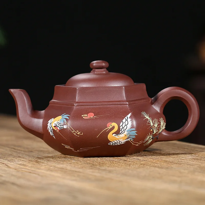 

Yixing ore mine teapot factory direct selling famous hand-made Kung Fu tea set teapot Linghe Wudao