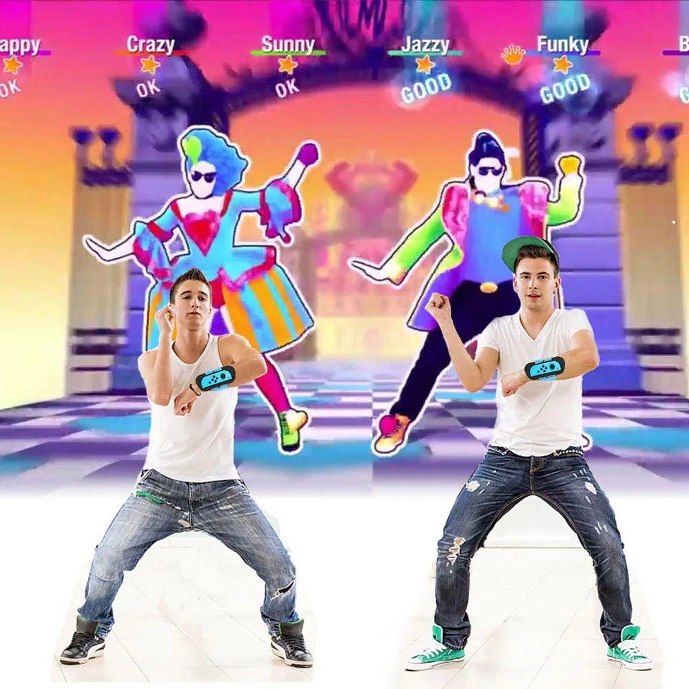 Чехол на руку Just Dance 2019 ДЛЯ NS Nintendo Switch JoyCon регулируемый эластичный ремешок с