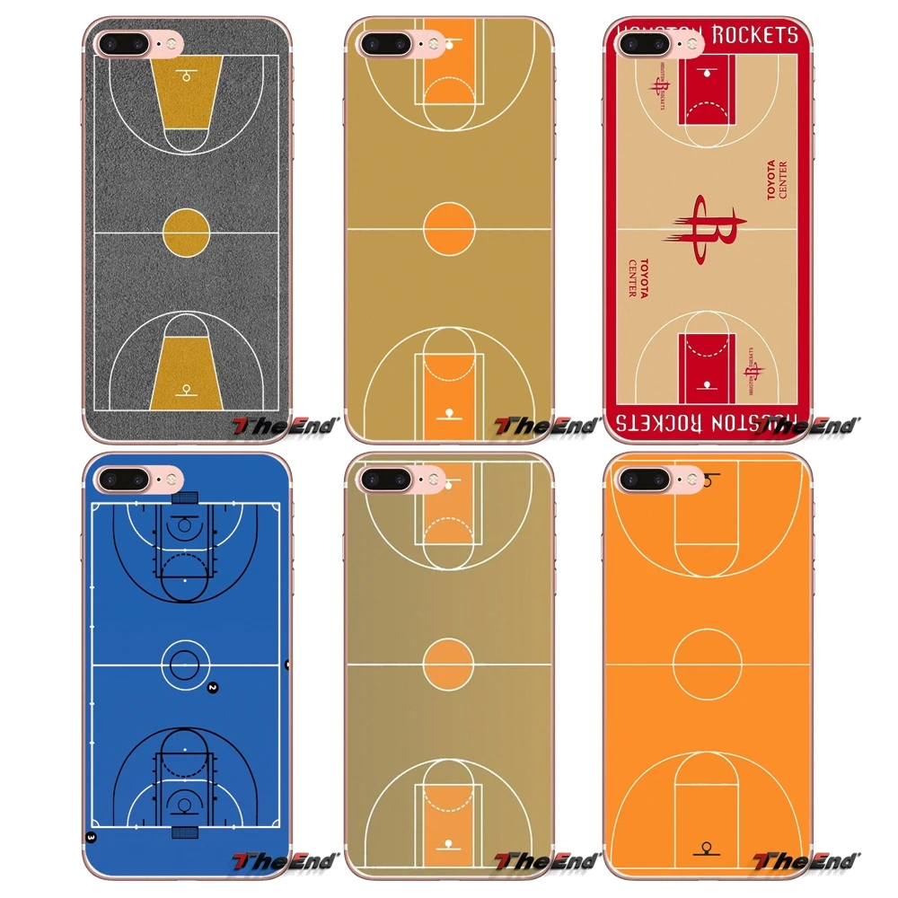 

For Sony Xperia Z Z1 Z2 Z3 Z5 compact M2 M4 M5 E3 T3 XA Aqua LG G4 G5 G3 G2 Mini Basketball Court Diagram Silicone TPU Case