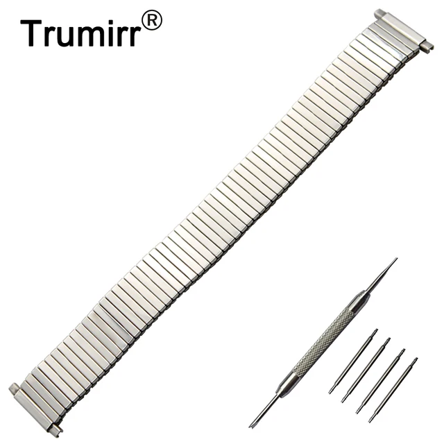 18mm 20mm 22mm Elastic Expansion Watch Band For Seiko Stainless 18mm 20mm 22mm Elastic Expansion Watch Band For Seiko Stainless Steel Watchband Strap Wrist Belt Bracelet