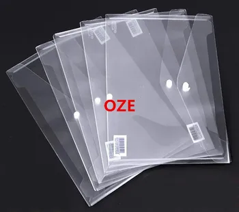 

10pcs Plastic A4 Size Side Hook Loop Fastener Paper File Document Holder