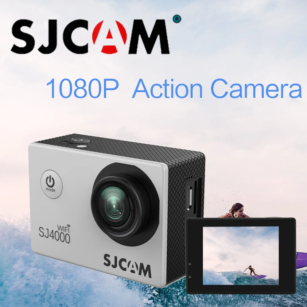 SJCAM SJ4000 WI-FI действие Камера 1080 P 2,0 Экран Ultra HD Спорт Cam Go 30 м водонепроницаемый мини cam про Спорт Камера