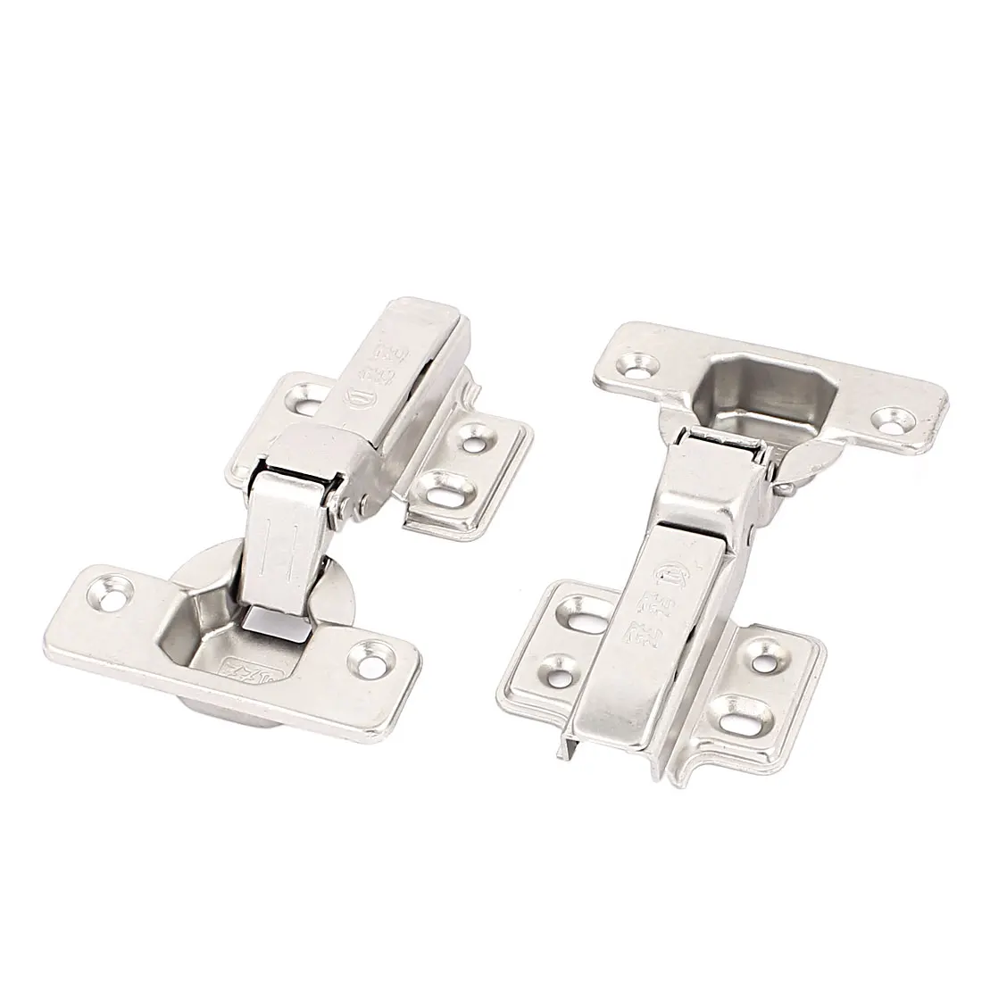 

Kitchen Door Cabinet Self Closing Half Overlay Concealed Hinges Hardware 2 Pcs
