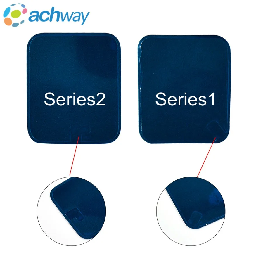 

2pcs S1 2 3 4 Front Adhesive Sticker Screen Repair Glue For Apple Watch Series 1/ Series 2 For Apple Watch Screen Tape Series 3