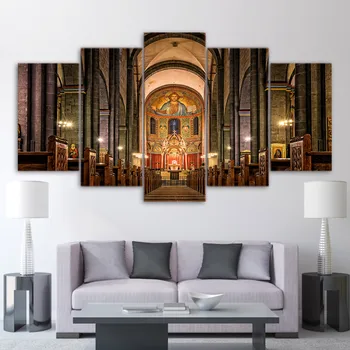 

5 Piece Wall Art Picture Gift Church Home Decoration Canvas Print Painting Beautiful For Living Room Printed On Canvas Wall Art