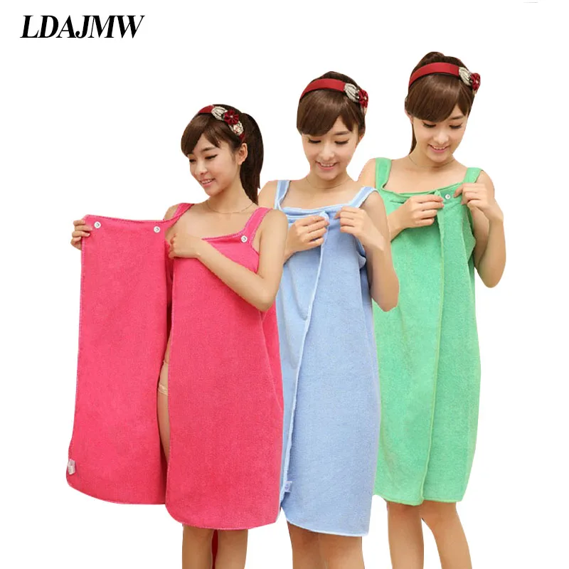 LDAJMW New Updated Version Two Holes Changed Bath Towel Superfine Fiber