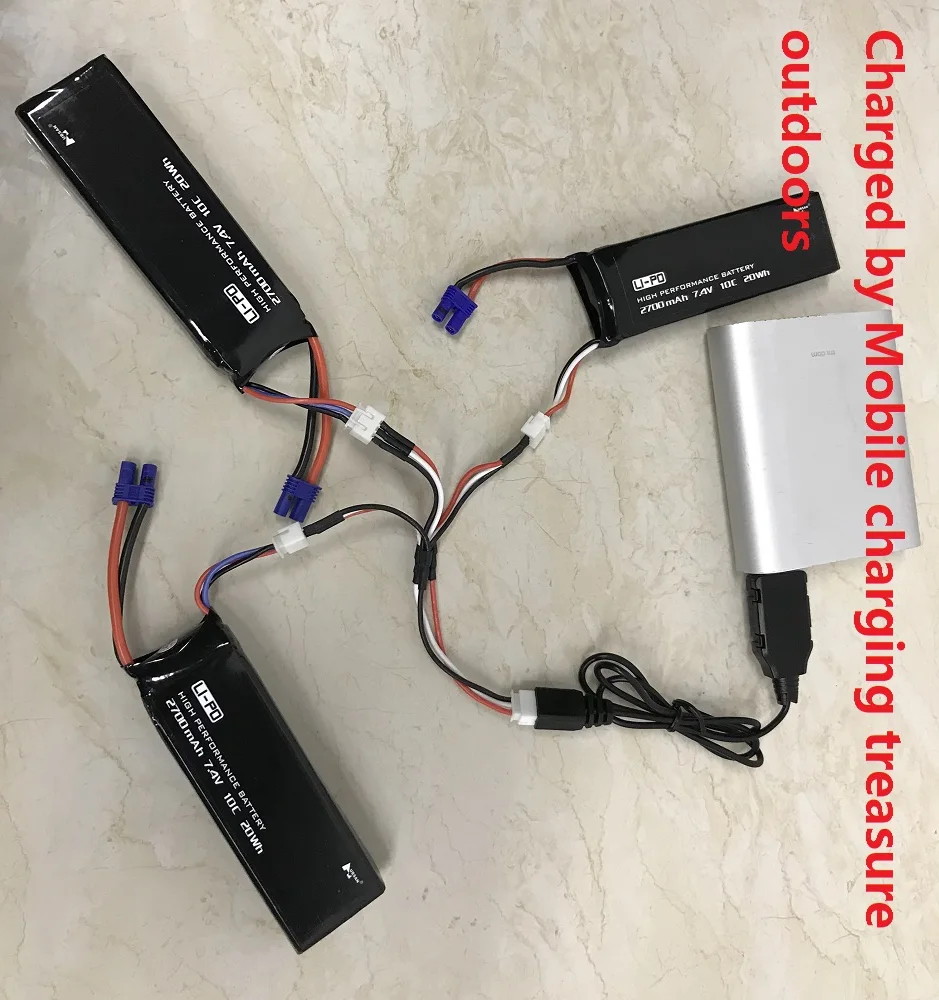 3 в 1 2S LiPo кабель для зарядки аккумуляторов Hubsan H501S H501M H501A H502S H216A|hubsan h501s|parallel
