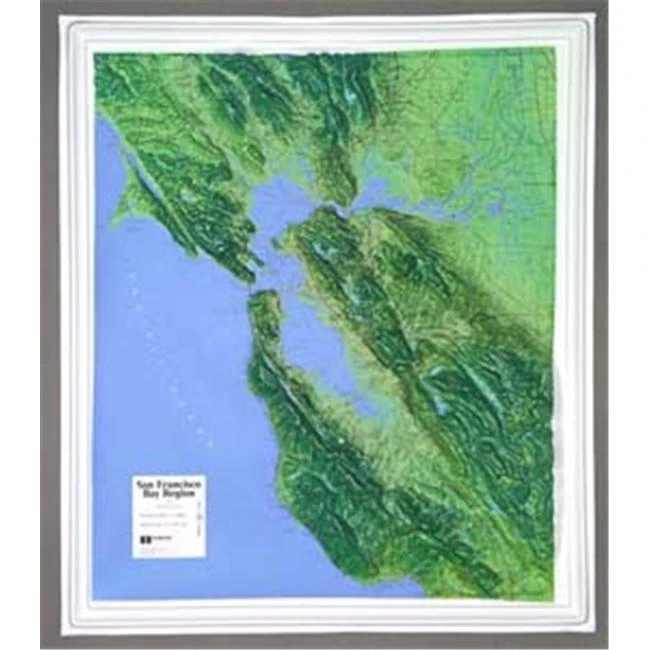 Hubbard Scientific Raised Relief Map K-SF2225 San Francisco Bay