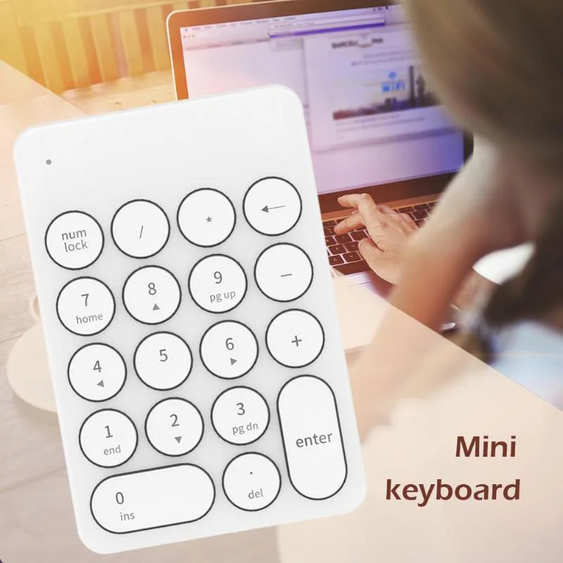 Ik6610 Wireless Digital Keyboard 1600 Dpi Mini Numeric Keypad Number Pad