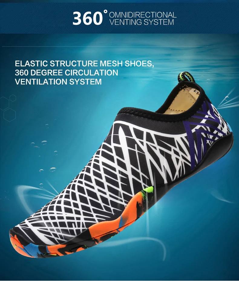 Clorts Water Shoes Men Quick-drying Beach Shoes Swimming Aqua shoes Lightweight Fishing Sneakers (2)