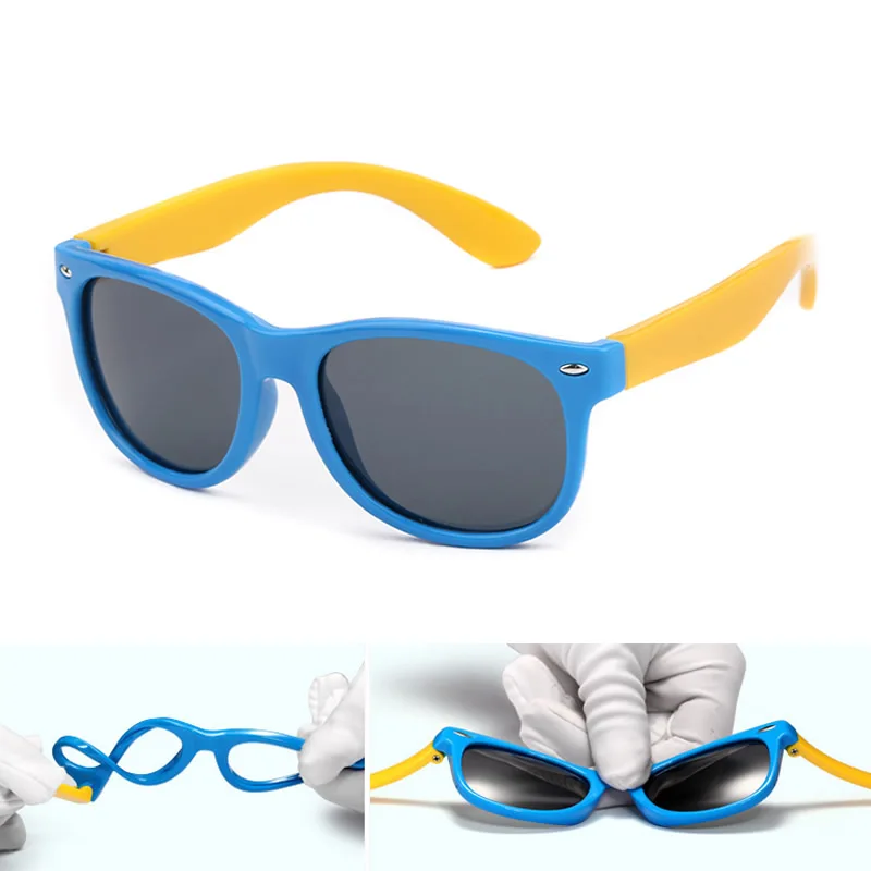 POLARSNOW 2017 TR90 Frame Sunglasses For Kids Boys Girls Polaized