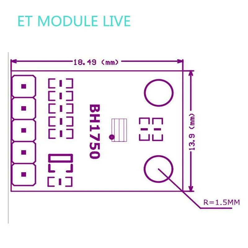 GY-302 BH1750 BH1750FVI модуль интенсивности света освещения для arduino 3 V-5 V