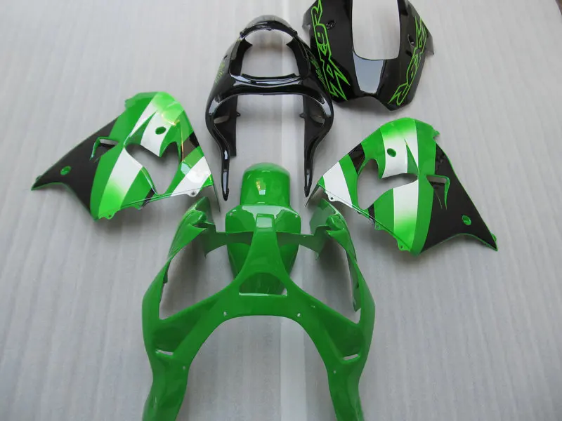 Бесплатные Винты + подарки для Kawasaki Ninja ZX9R 00 01 ZX 9R черный зеленый J3244 2000 2001 абс