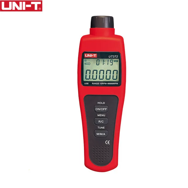 

2018 UNI-T UT372 Non-Contact Tachometers Target RPM Range 10~99999 MAX/MIN/AVG Test Distance 5~20cm USB Interface