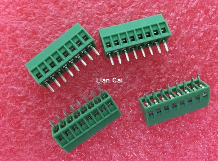 

10pcs 8 Poles/8 Pin 2.54mm Pitch PCB Mount Screw Terminal Block Connector - Fits PCBs!