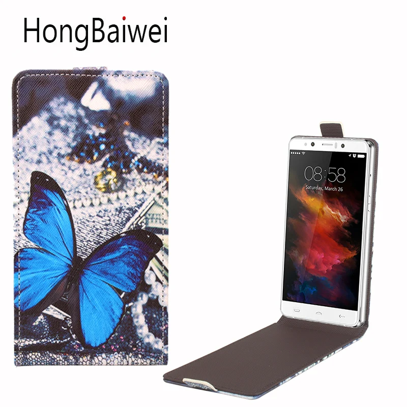 

HongBaiwei for Homtom HT10 Case Girls Butterfly Pattern Vertical Flip Leather Phone Case Cover for Homtom HT10