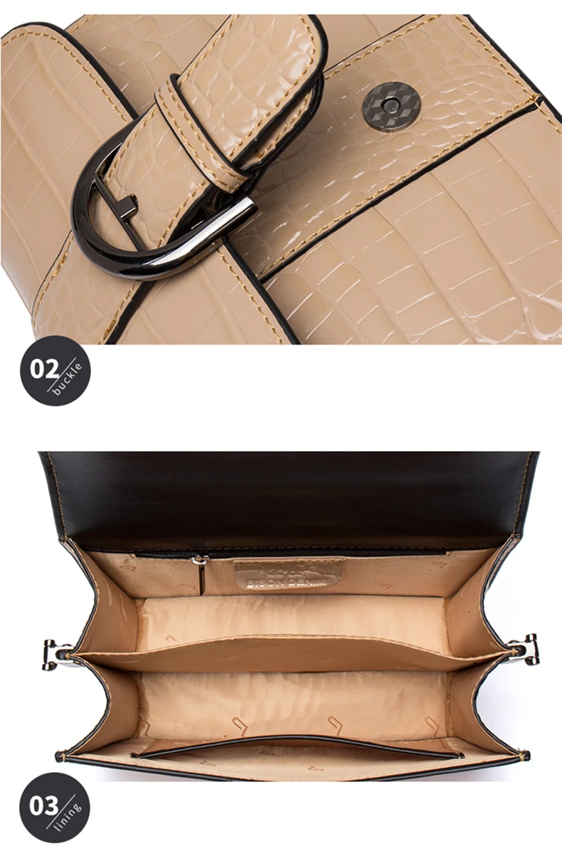BISON DENIM дизайнерские женские сумки-мессенджеры из натуральной кожи с рисунком аллигатора, дизайнерская сумка из воловьей кожи, роскошные модные женские сумки B1404
