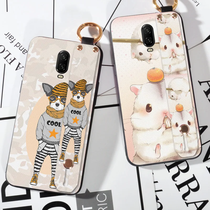 

Hand Strap Case For Oneplus 3 One plus 3T 5 5T 3D Frosted Cute Dog Back Cover For Oneplus 6 T 6T / 1+6 Fashion case