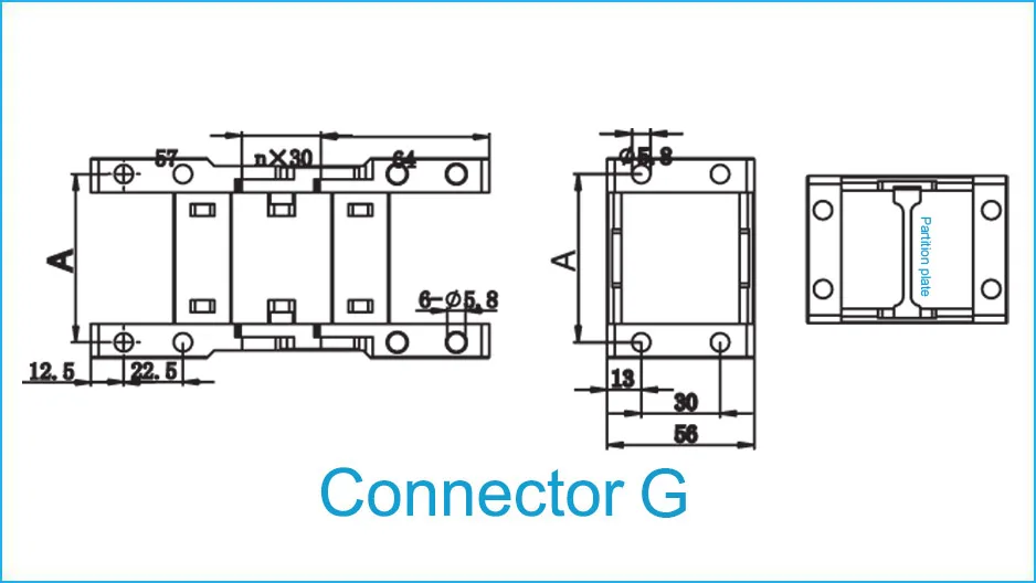 JFLO S45x75 высокоскоростной немой открытый с обеих сторон Тип инженерный нейлоновый буксировочный трос цепной бак Цепной кабель защитная цепь