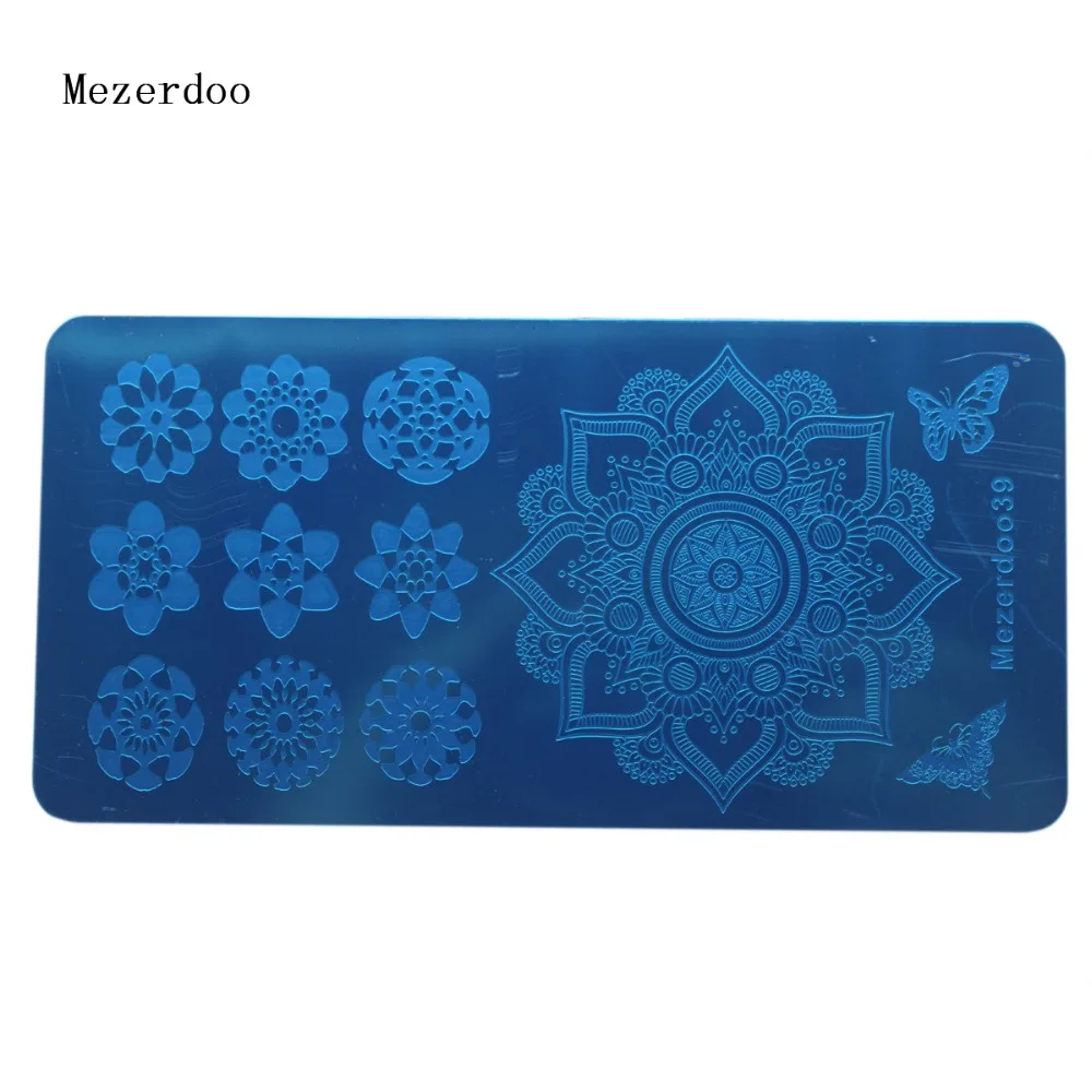 

Lace Flowers Nail Stamping Plates DIY Image Nail Art Manicure Templates Stencils Salon Beauty Polish Tools Nail Transfer Images