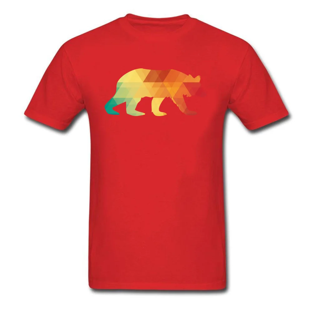 Hip Hop Men T Shirt Bear Harlequin Summer Tops T Shirt All Cotton Short Sleeve Crazy T Shirt Round Collar Wholesale Bear Harlequin red