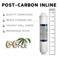 10 Cal T33 z 2 sztuk montaż oczyszczania wody INLINE kokosowego węgla Post wody filtr 5 mikronów filtr węglowy do odwróconej osmozy 3