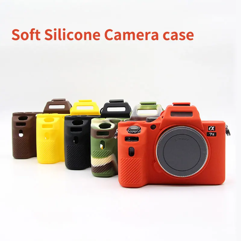 

New Soft Silicone Camera case for Sony A7 II A7II A7R Mark 2 Rubber Camera case Protective Body Cover Skin