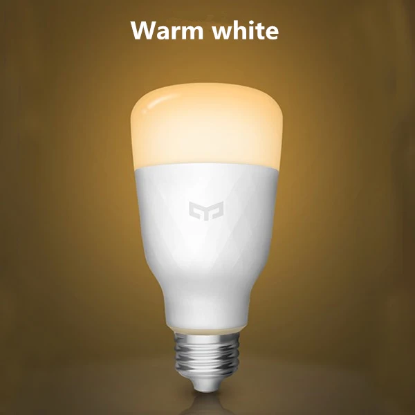Умный светодиодный светильник Xiao mi Yeelight, цветной, 800 люменов, 10 Вт, E27, лимонная, умная лампа для mi Home App, белый/RGB, опция - Цвет: 1PCS white bulb