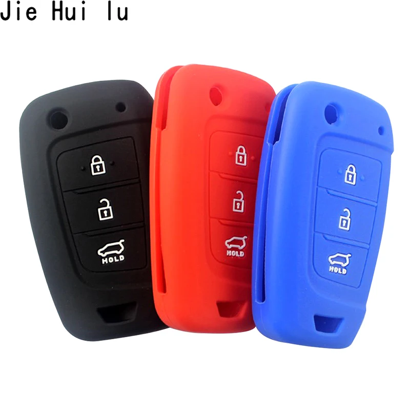8 видов цветов силиконовый чехол-держатель для ключей Kia RIO K2 K5 Hyundai i20 i30 i35 iX20 iX35 3