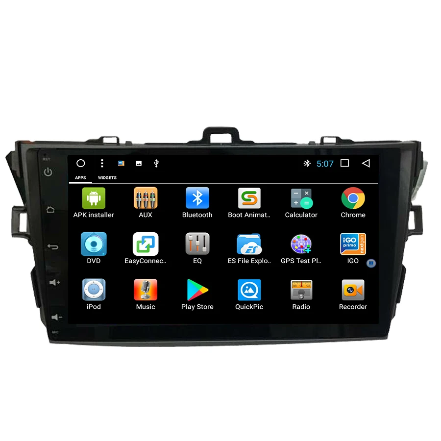 Top 9 Inch Android 7.1 Car Radio Stereo Multimedia Player For Toyota Corolla 2007-2011 Bluetooth GPS Navigation Head Unit Free Map 3