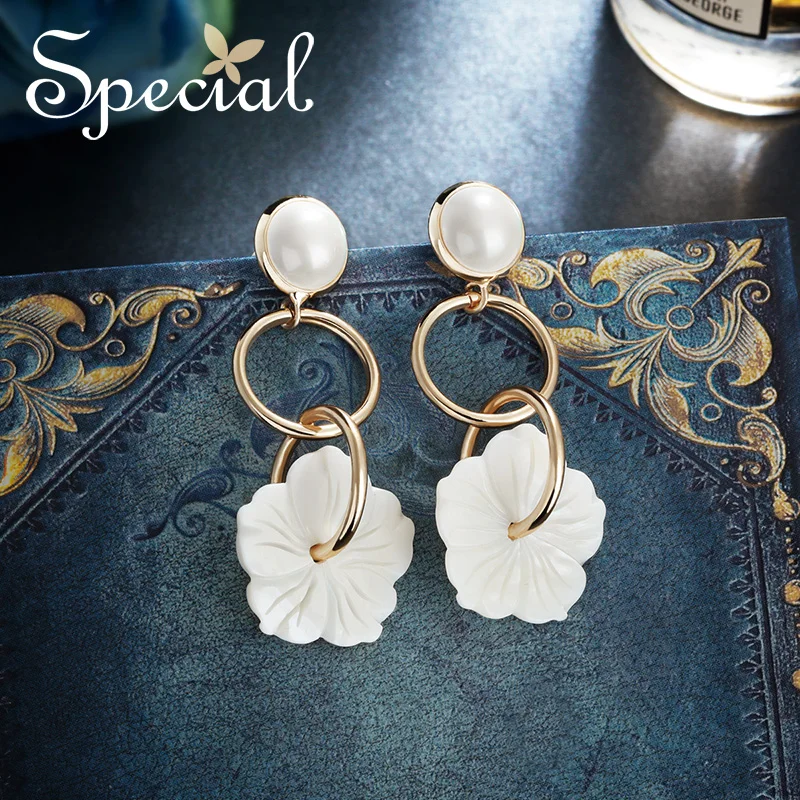 

Special925 silver needle shell earring ear nail no ear hole ear clip ear decoration French romance and elegance