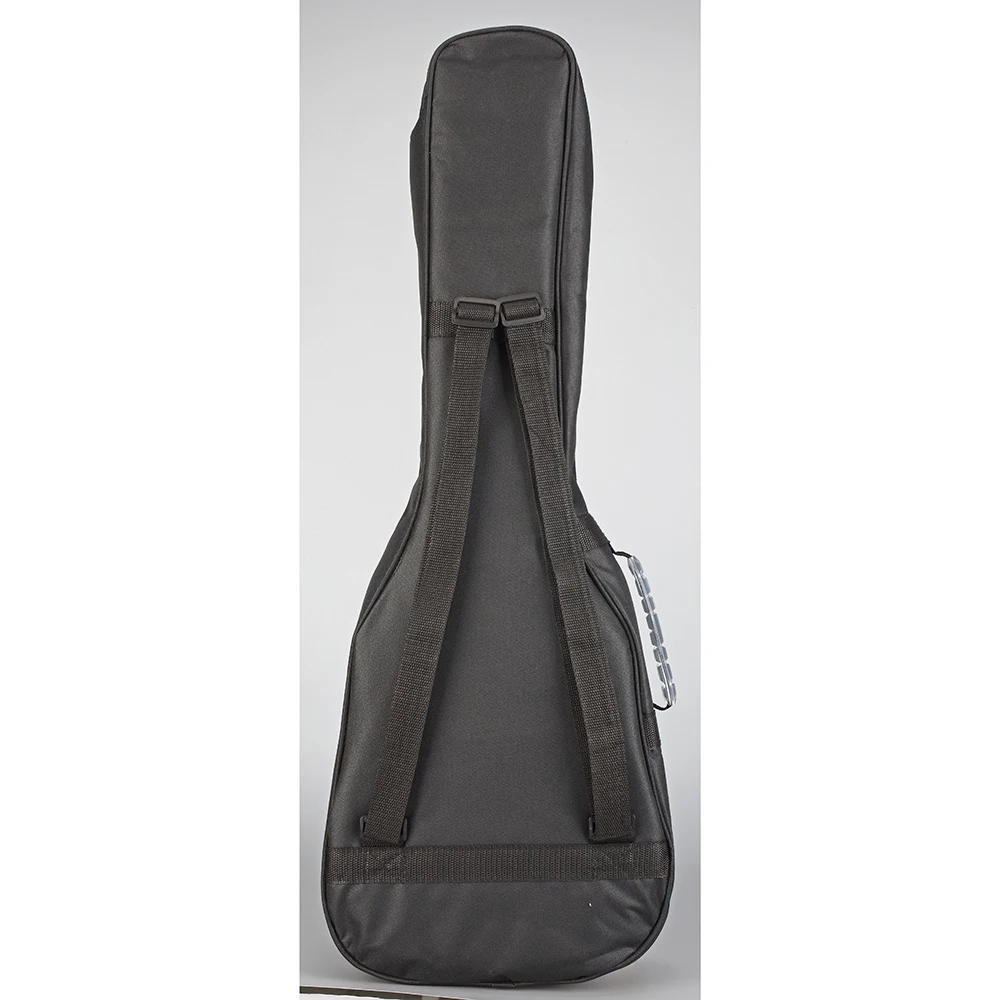 Сумка-чехол для электроакустической гитары, черная сумка-держатель для гитары укулеле с двумя мягкими ремешками, 30 дюймов, удобная музыка