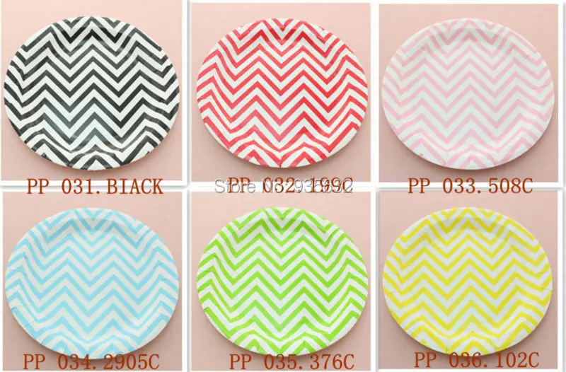 06 Round Chevron Paper Plate