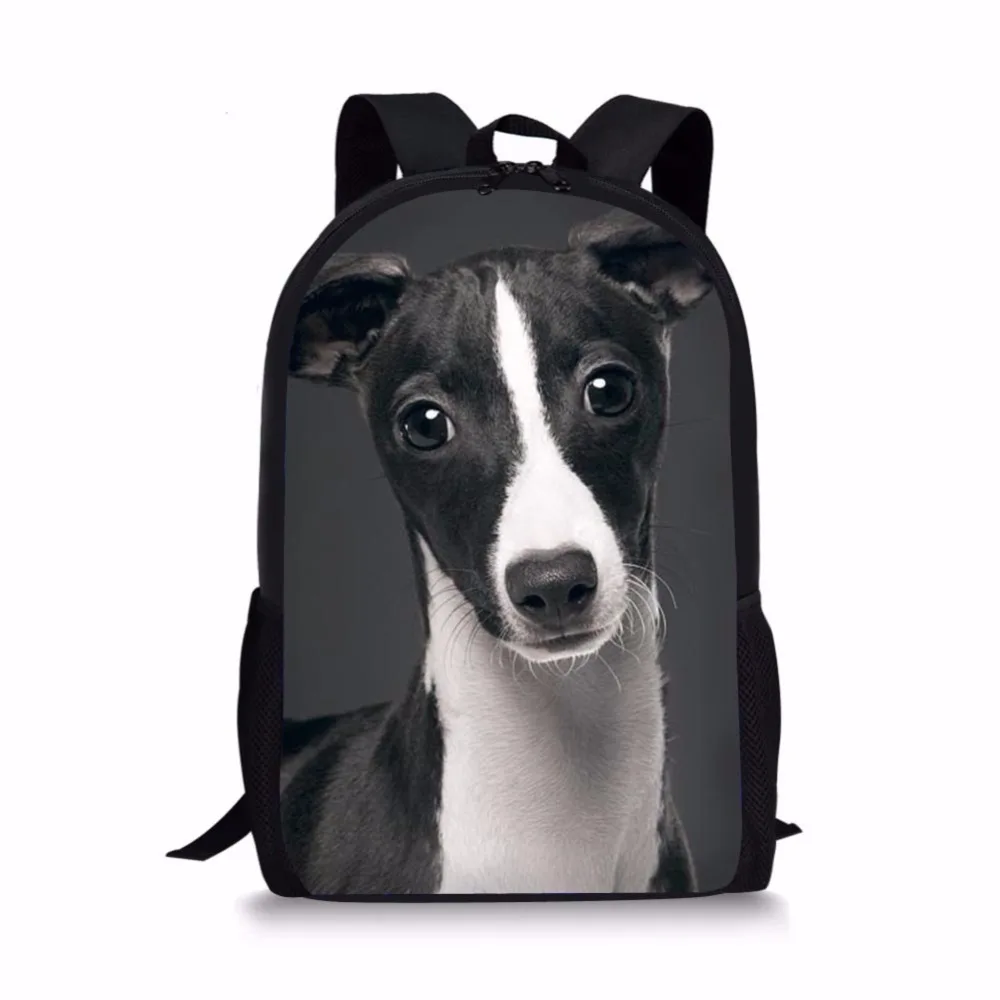 Noisydesigns Dark Grey Italian Greyhound Printing Children School Bag