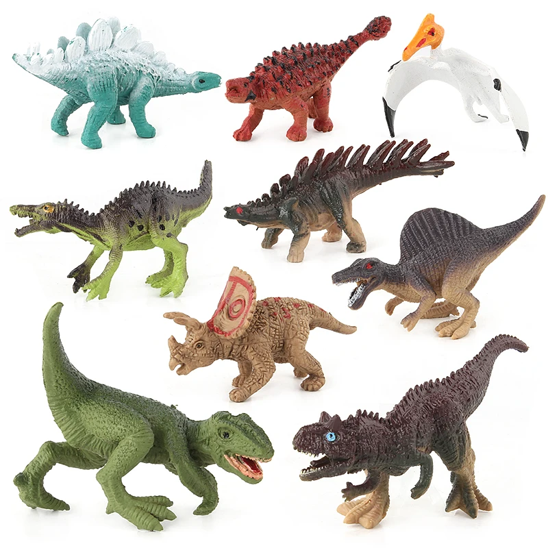 

Oenux 12PCS Hot Sale Jurassic T-Rex Figurines Dinoasurs World Action Figures Pvc High Quality Collection Toy For Kid Xmas Gift
