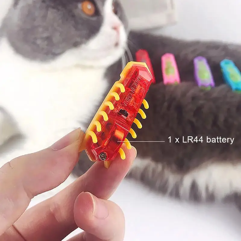 Кошка электрическая игрушка забавный кот сбегающий препятствия автоматически переворачивается Электрический Кот игрушка для домашних животных насекомые кошки интеллект тренировка - Цвет: as pic show