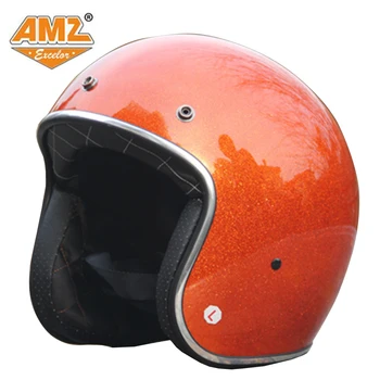 

AMZ Open Face Motorcycle Helmet DOT Approved Fashionable Vintage Popular Jet Helmet