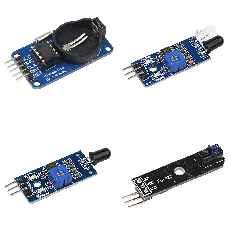 16pcs Sensor Module Board Kit for Arduino Raspberry Pi 3/2 Model B HQQ